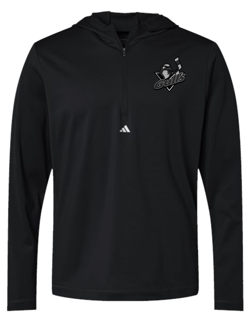 Adidas Lightweight Performance 1/4 Zip Hooded Pullover - Long
