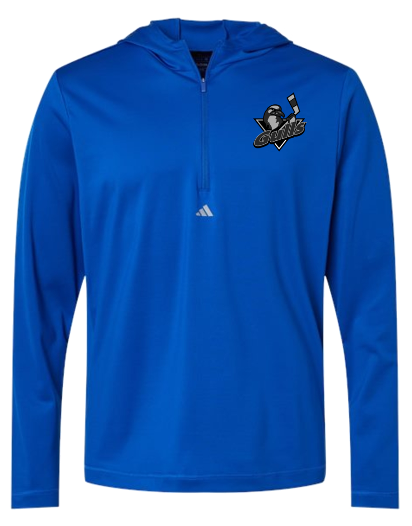 Adidas Lightweight Performance 1/4 Zip Hooded Pullover - Long