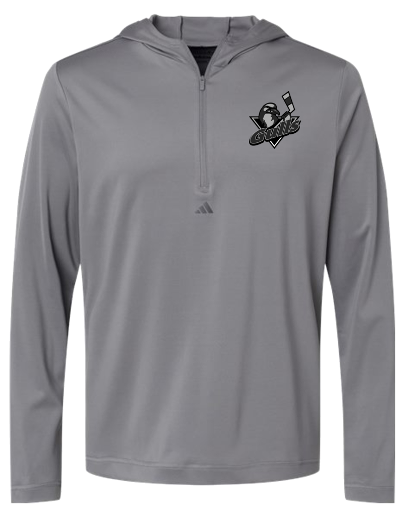 Adidas Lightweight Performance 1/4 Zip Hooded Pullover - Long