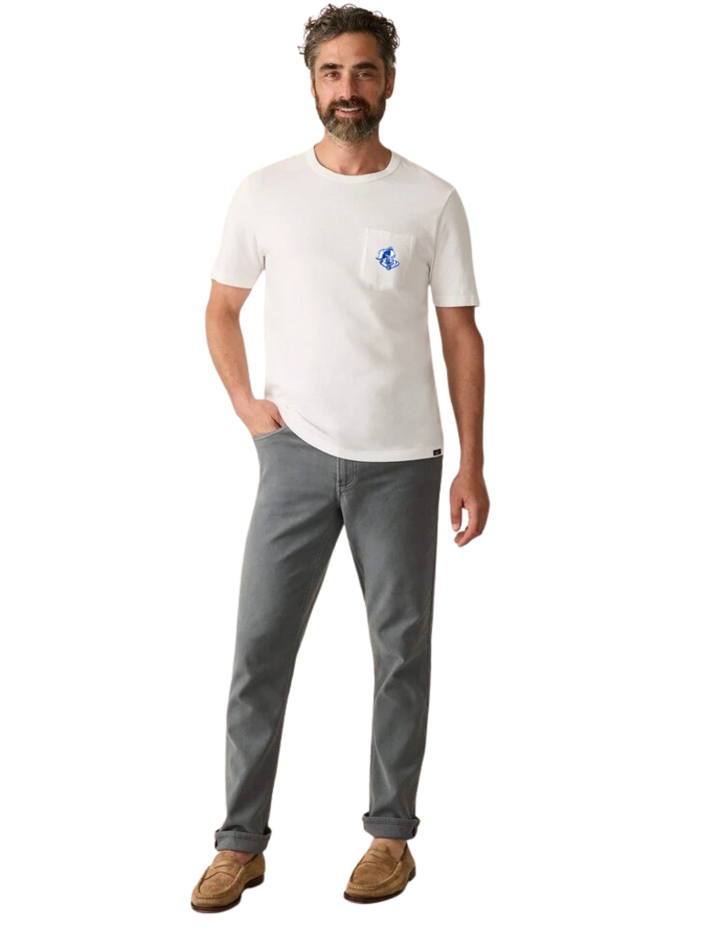 Faherty Sunwashed Pocket Tee - Charlotte Christian School | Youth Inc